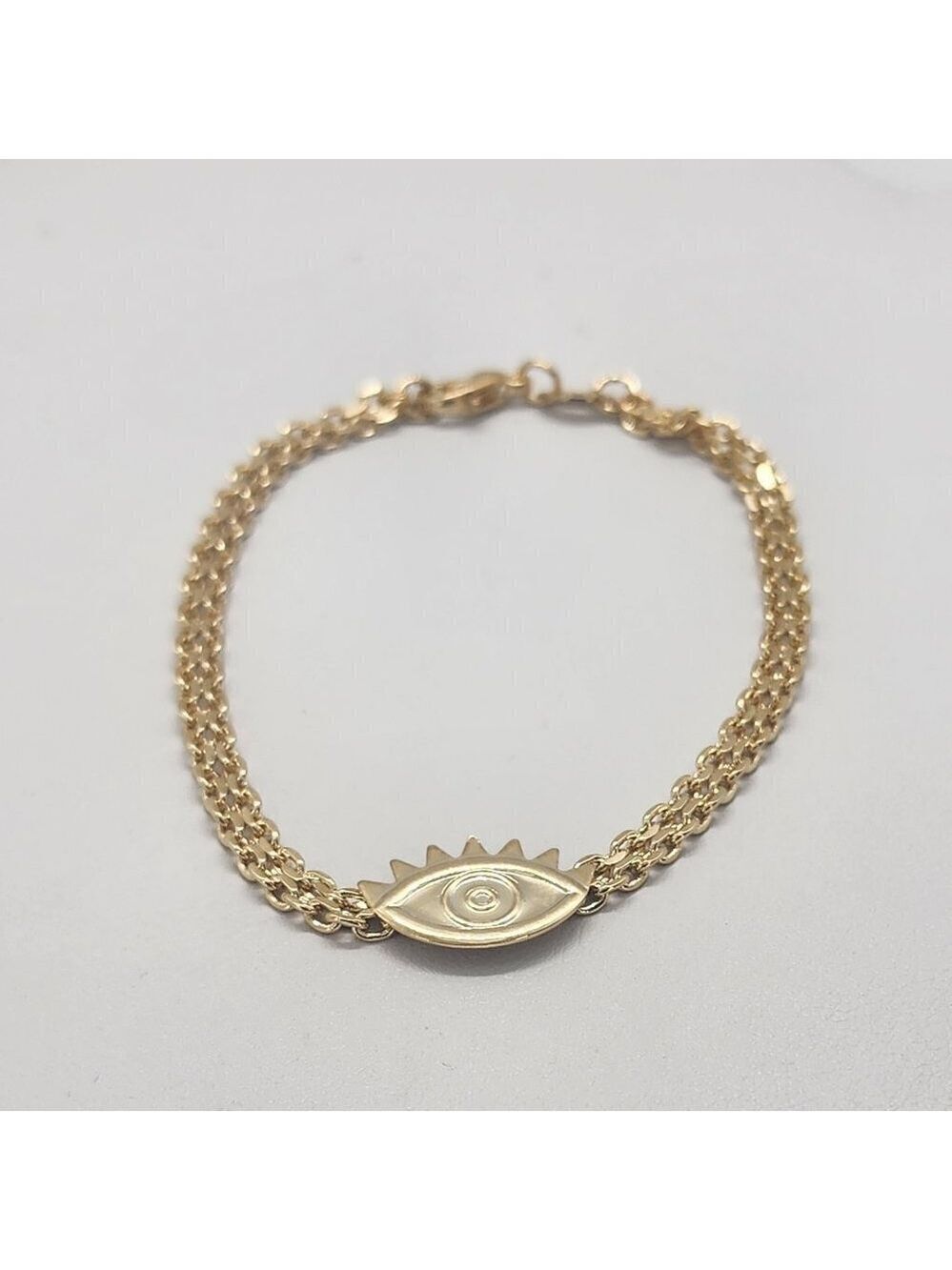 Brand New Brazilian 18k Gold Filled Evil Eye Bracelet